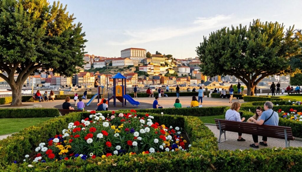 Jardim do Morro vistas do Porto