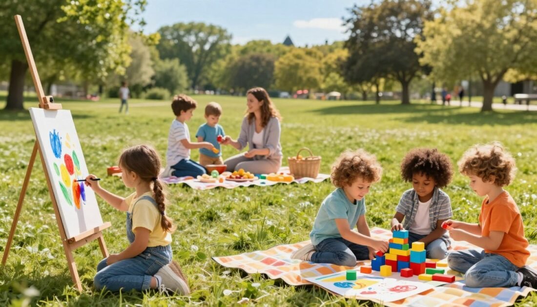 Atividades para crianças por idade: 0–3, 4–7 e 8+ (guia)