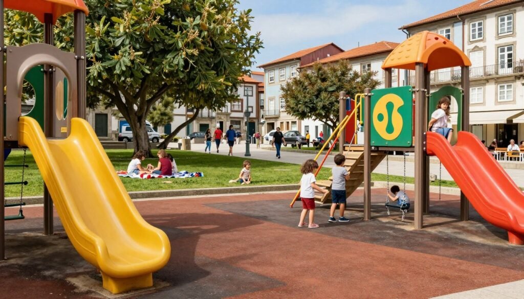 parques infantis no Porto