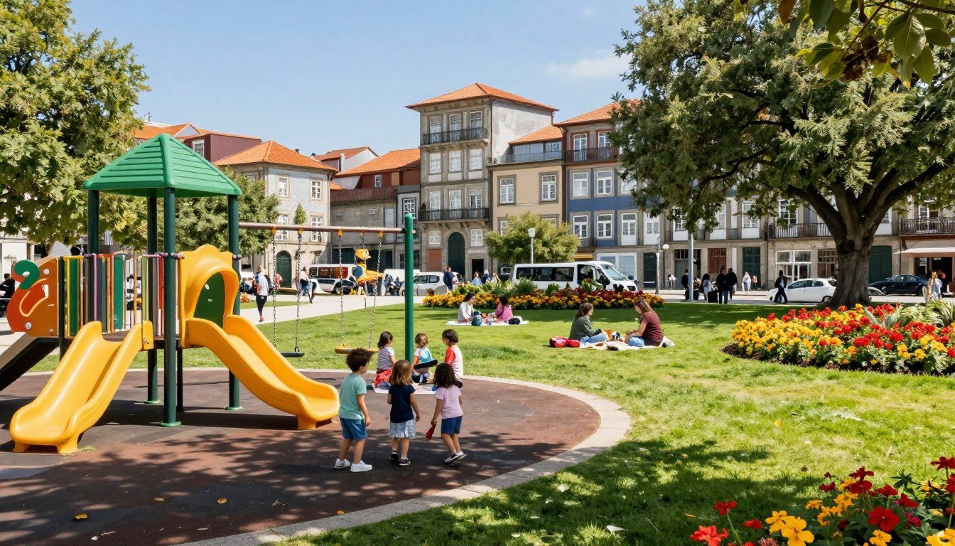 parques porto crianças