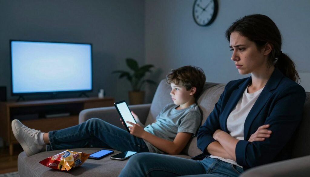 uso excessivo de ecrã